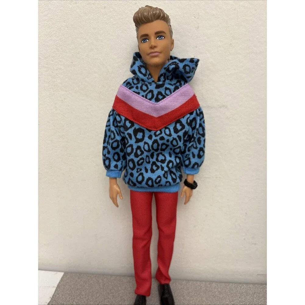 Mattel Barbie Ken Fashionistas Lot of 5 Dolls With Outfits, Shoes, Accessories
